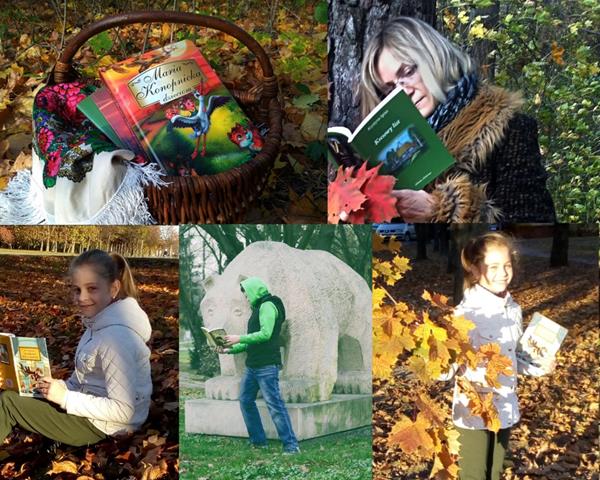 Kolaż zdjęć uczniów nagrodzonych w szkolnym konkursie fotograficznym.
