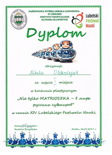 matrioszka dyplom
