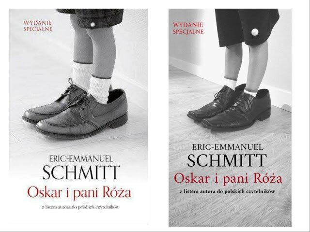 Okładki książek pt. „Oskar i pani Róża”