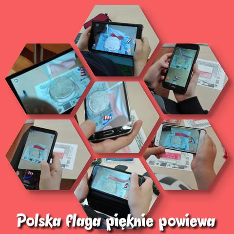Polska flaga   rozszerzona rzeczywistość