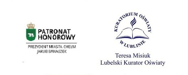 Logo patronów honorowych jubileuszu 40-lecia szkoły.