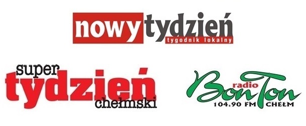 Loga patronów medialnych gazety i radia.