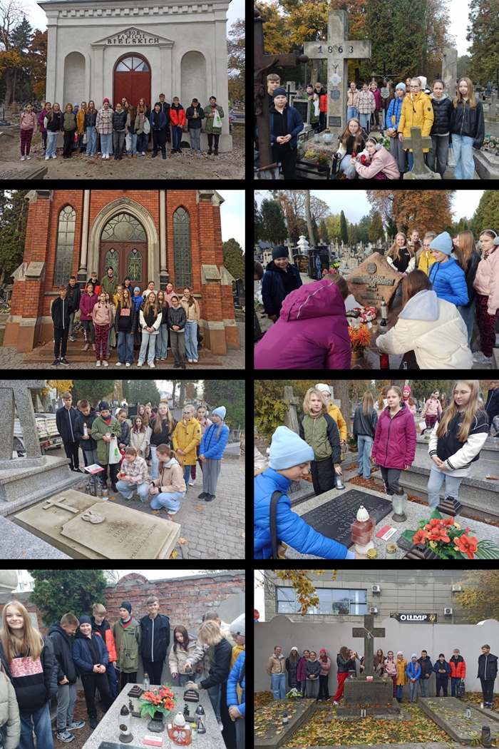 Uczniowie klasy VI b odwiedzili groby osób walczących o stabilne funkcjonowanie państwa polskiego. Szóstoklasiści poznali losy postaci (które pozostawiły ślad w historii lokalnej) i zapalili znicze na ich grobach.