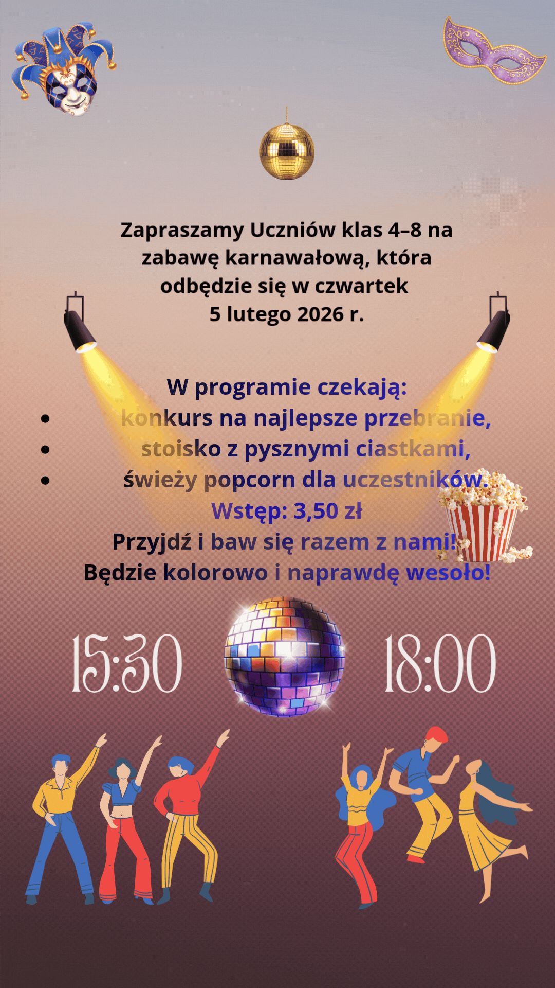 dyskoteka karnawałowa