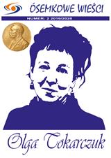  Strona ze szkolnej gazetki - na okładce zdjęcie Olgi Tokarczuk. 