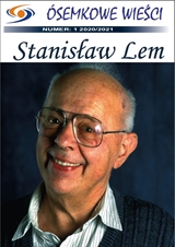 Strona ze szkolnej gazetki - na okładce zdjęcie Stanisława Lema. 